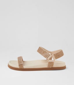 RAVENNA TO ALMOND PALE GOLD SUEDE JEWELS