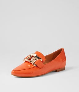 SOCORO TO ORANGE PATENT LEATHER