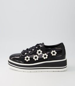 SERENO TO BLACK WHITE PATENT MULTI
