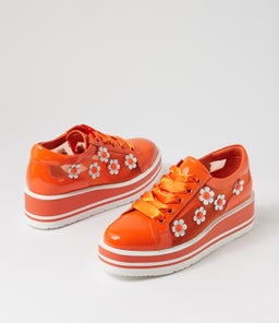 SERENO TO ORANGE WHITE PATENT MULTI