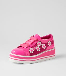 SERENO TO HOT PINK WHITE PATENT MULTI