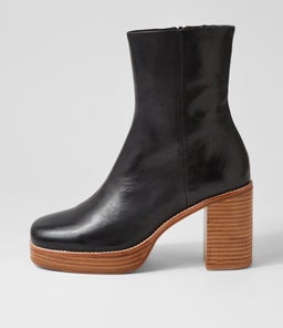 DANEKA TO BLACK NATURAL HEEL LEATHER
