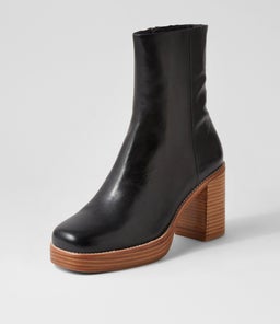 DANEKA TO BLACK NATURAL HEEL LEATHER