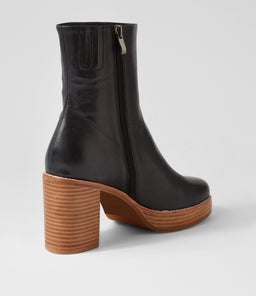 DANEKA TO BLACK NATURAL HEEL LEATHER