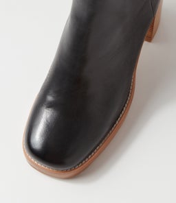 DANEKA TO BLACK NATURAL HEEL LEATHER
