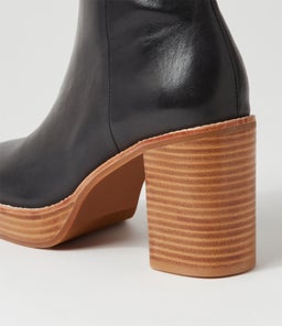DANEKA TO BLACK NATURAL HEEL LEATHER