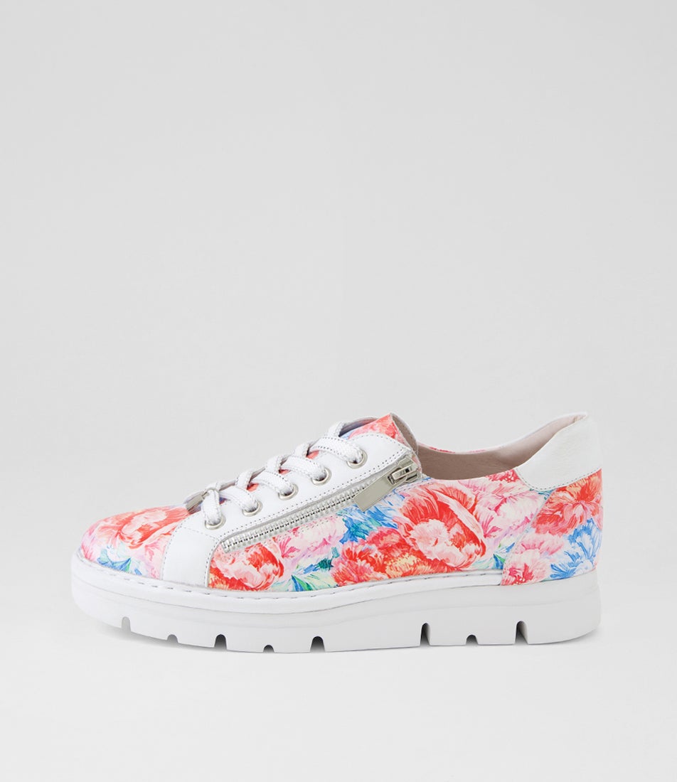 Elos Spring Bloom White Leather Sneakers Elos Spring Bloom White Leather Sneakers