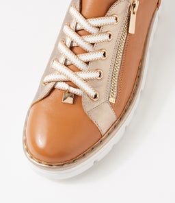 ELOS TO DK TAN CHAMPAGNE LEATHER