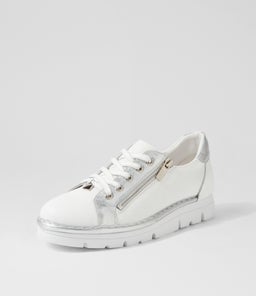 ELOS TO WHITE SILVER LEATHER