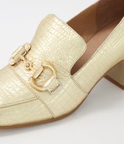 FANESS TO GOLD CROC LEATHER