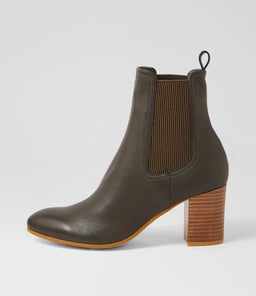 USSET TO OLIVE LEATHER ELASTIC