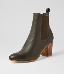 USSET TO OLIVE LEATHER ELASTIC