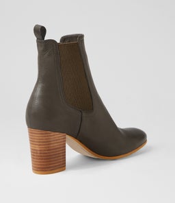 USSET TO OLIVE LEATHER ELASTIC