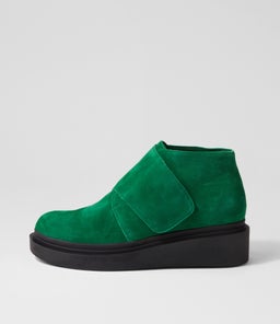 ZILOCH TO DK EMERALD BLACK SOLE SUEDE