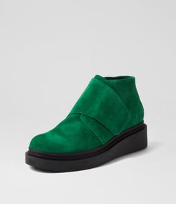 ZILOCH TO DK EMERALD BLACK SOLE SUEDE