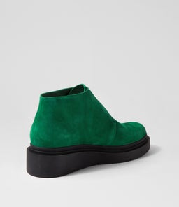 ZILOCH TO DK EMERALD BLACK SOLE SUEDE