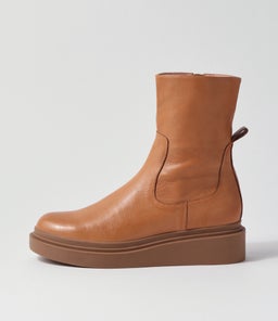 ZONITA TO DK TAN LT CHOC SOLE LEATHER
