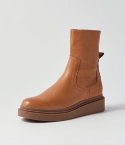 ZONITA TO DK TAN LT CHOC SOLE LEATHER