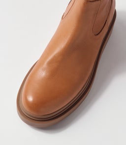 ZONITA TO DK TAN LT CHOC SOLE LEATHER