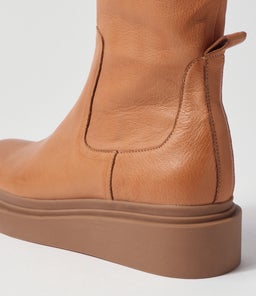 ZONITA TO DK TAN LT CHOC SOLE LEATHER