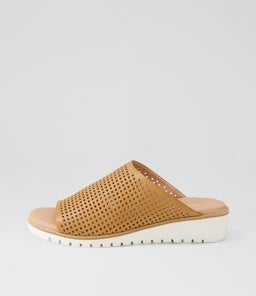 GLORIAH TO DK TAN WHITE SOLE LEATHER