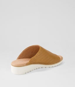 GLORIAH TO DK TAN WHITE SOLE LEATHER