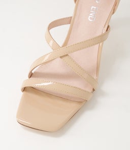 LEISL TO NUDE PATENT LEATHER