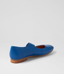 MAIRI TO COBALT COBALT METALLIC LEATHER ELASTIC