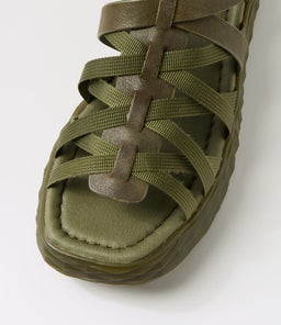 ROCKLEE TO OLIVE OLIVE SOLE FABRIC LEATHER