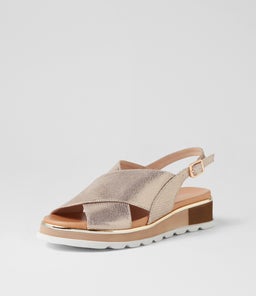 ULRIKA TO CHAMPAGNE LIZARD LEATHER