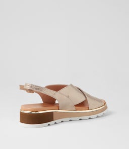 ULRIKA TO CHAMPAGNE LIZARD LEATHER