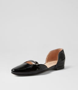 FAWNY TO BLACK PATENT LEATHER