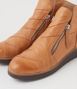 OMEAH TO DK TAN CHOC SOLE LEATHER