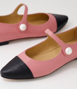 SAVY TO BLACK PRETTY PINK LEATHER LEATHER
