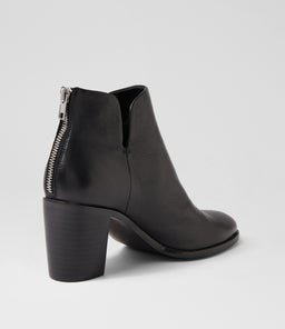 TULLOWS TO BLACK BLACK HEEL LEATHER