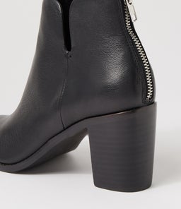 TULLOWS TO BLACK BLACK HEEL LEATHER