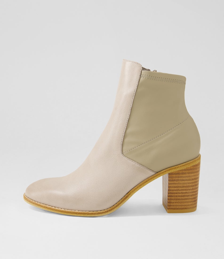 Tuluv Smoke Leather Ankle Boots