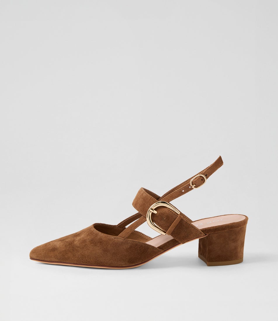 Asten Nutmeg Suede Heels