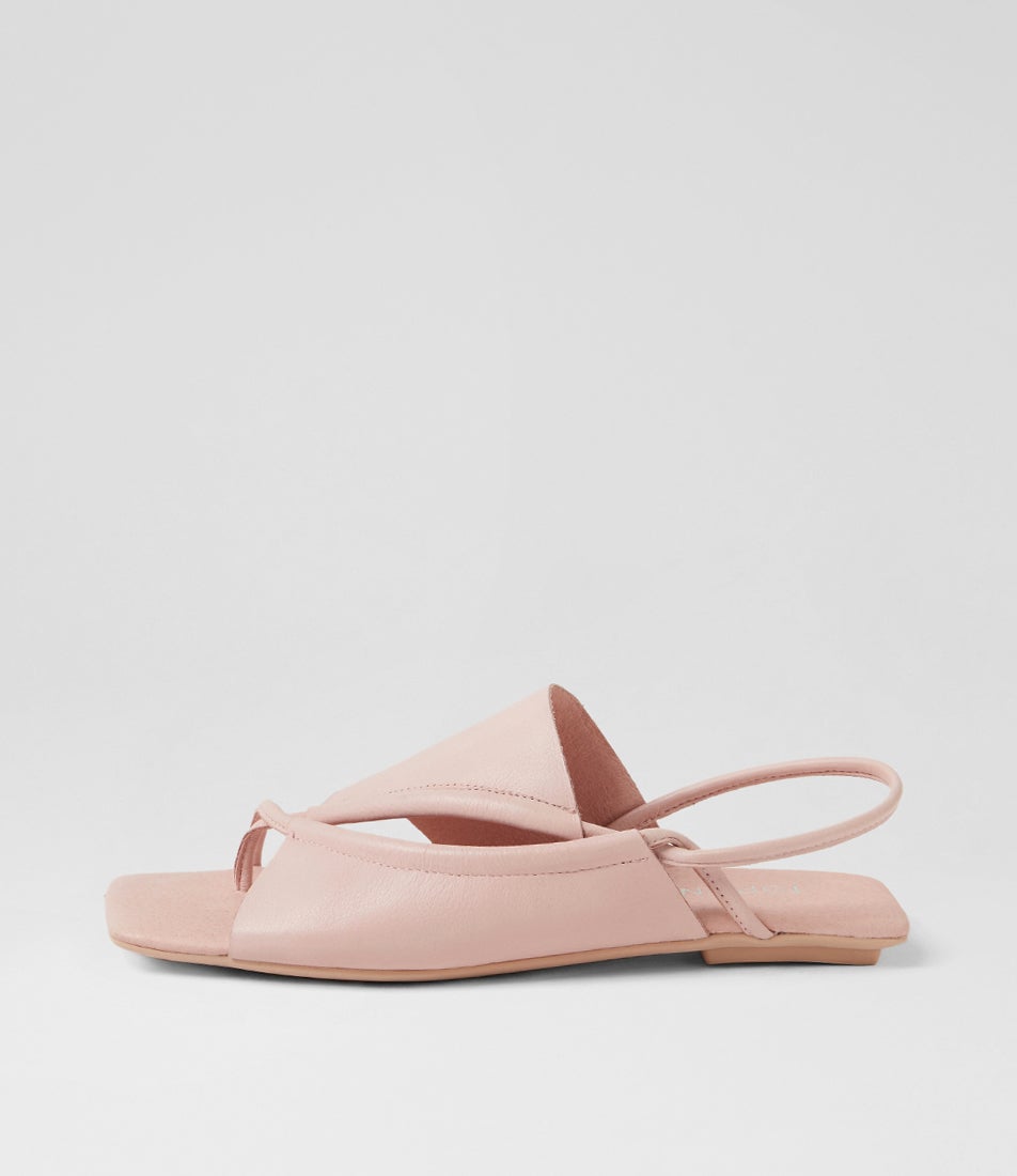 Egain Pale Pink Leather Sandals