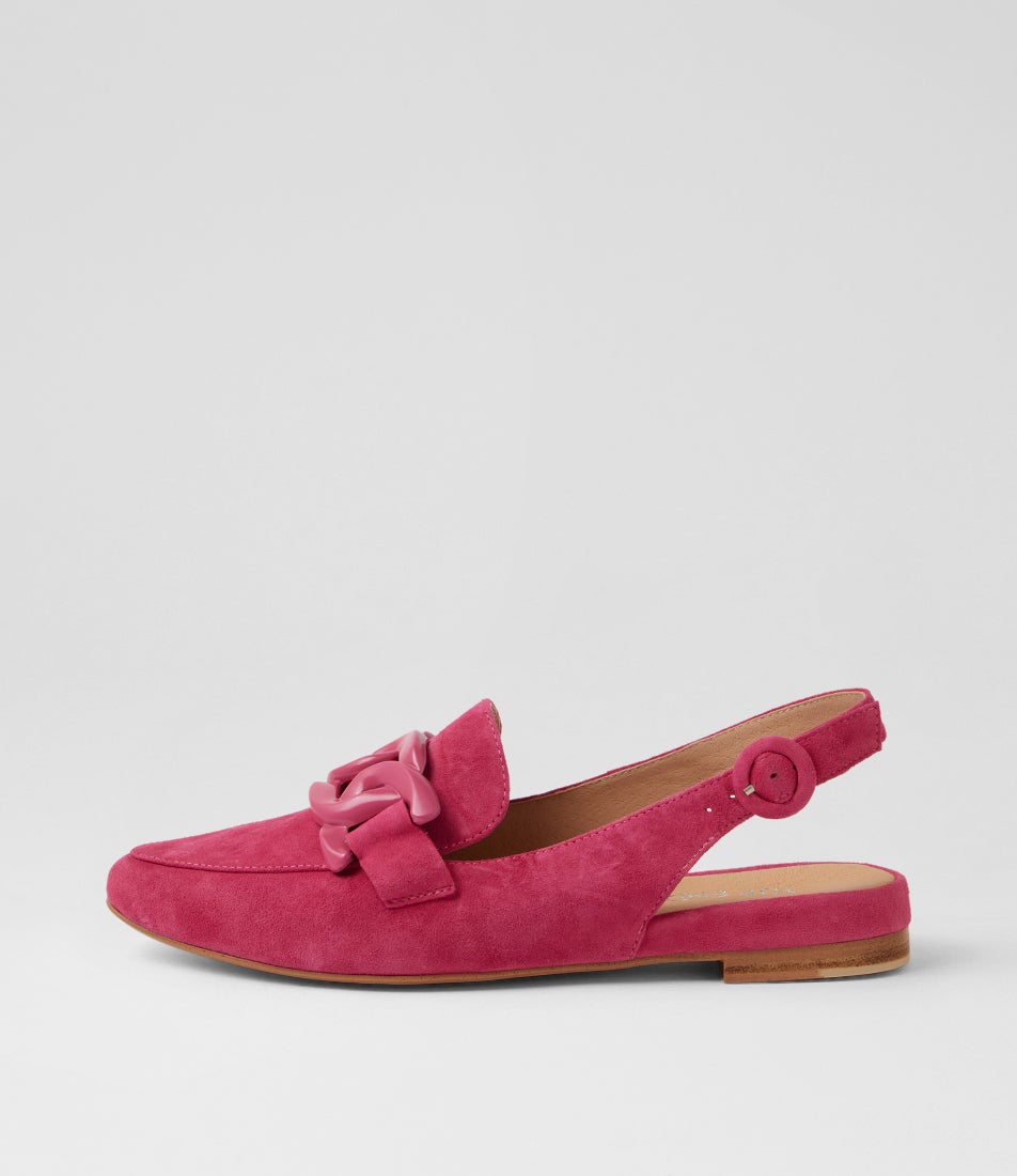 Favillas Fuchsia Suede Slingbacks Favillas Fuchsia Suede Slingbacks