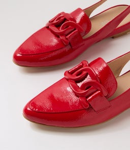 FAVILLAS TO NEW RED PATENT LEATHER
