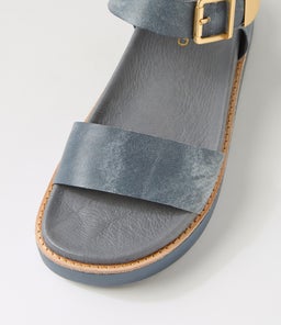 GEVELA TO WASHED DENIM LEATHER
