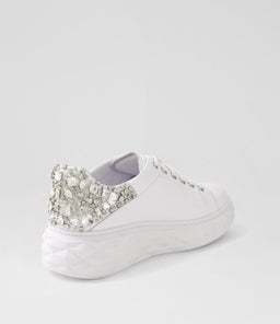 IJESSI TO WHITE SILVER LEATHER JEWELS