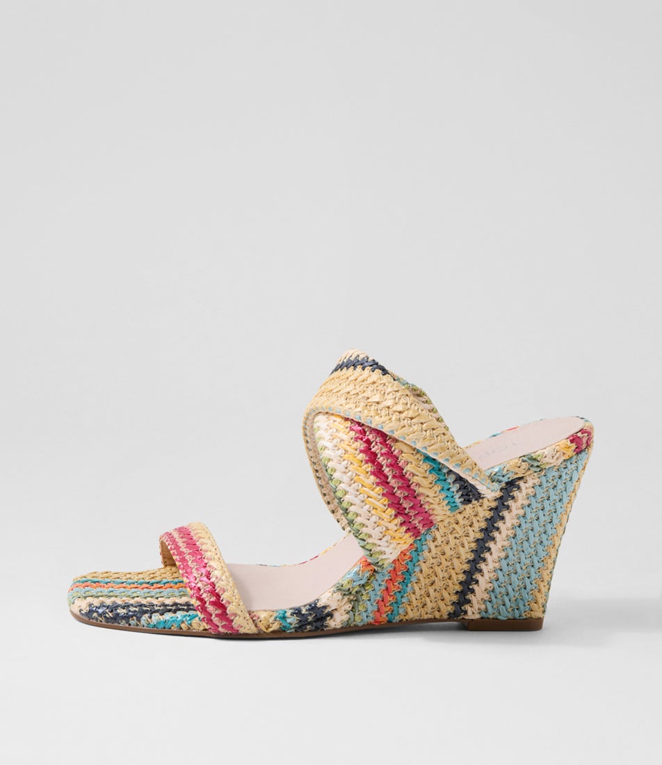 Keater Blue Multi Fabric Sandals Keater Blue Multi Fabric Sandals