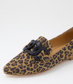 SOCOROS TO CAMEL LEOPARD SUEDE