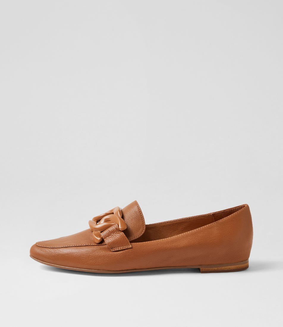 Socoros Dark Tan Leather Loafers