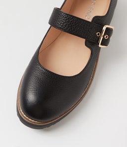OHGEES TO BLACK BLACK SOLE TUMBLE LEATHER