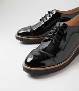 OLIVEE TO BLACK BLACK PATENT LEATHER