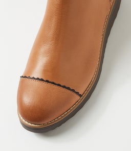 ONIGHT TO DK TAN CHOC SOLE LEATHER