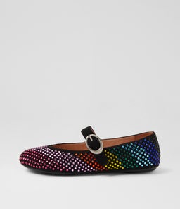 BABRY TO BLACK RAINBOW MICROSUEDE